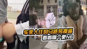 国产在车来人往的马路旁肏穴路边视频